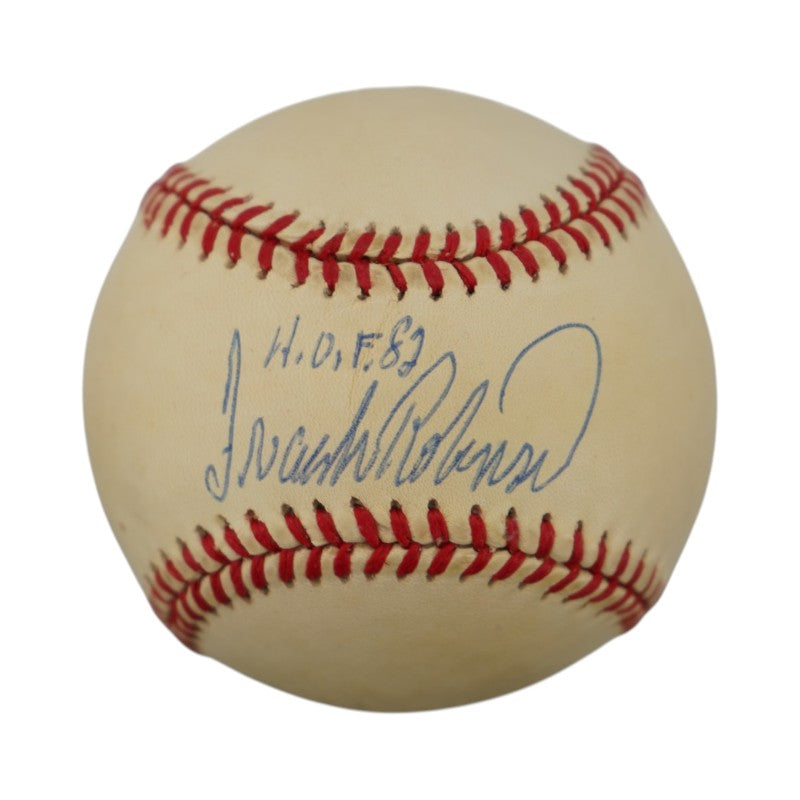 Frank Robinson Orioles Indians Autographed Inscribed OAL Baseball JSA COA