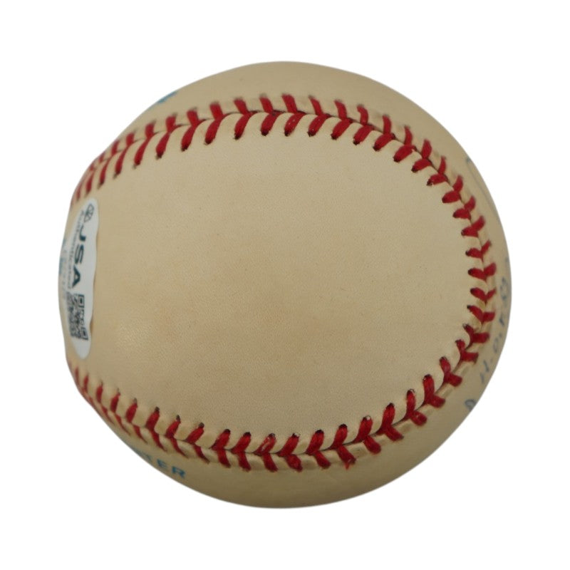 Frank Robinson Orioles Indians Autographed Inscribed OAL Baseball JSA COA