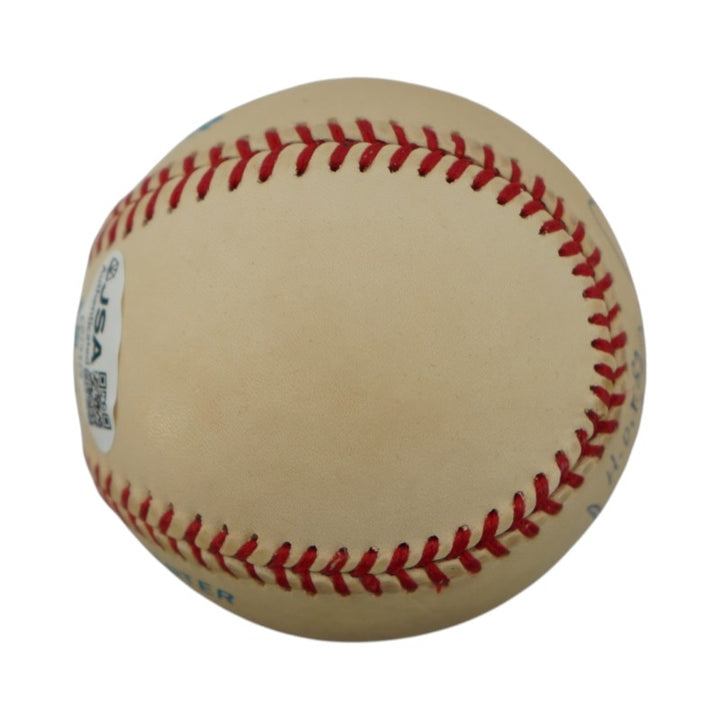 Frank Robinson Orioles Indians Autographed Inscribed OAL Baseball JSA COA