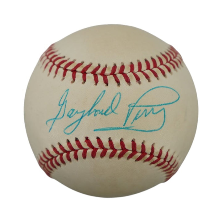 Gaylord Perry Braves Padres Autographed OAL Baseball JSA COA