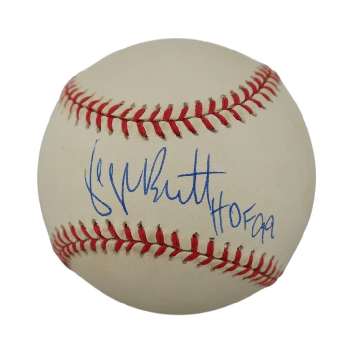 George Brett Kansas City Royals Autographed Inscribed OAL Baseball JSA COA 