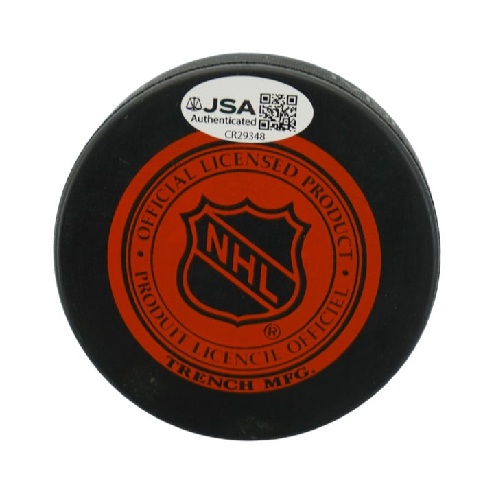 Gordie Howe Detroit Red Wings Autographed Personalized Hockey Puck JSA COA