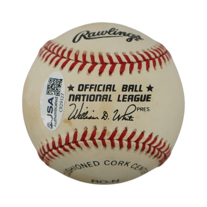 Hoyt Wilhelm Giants Cardinals Autographed ONL Baseball JSA COA