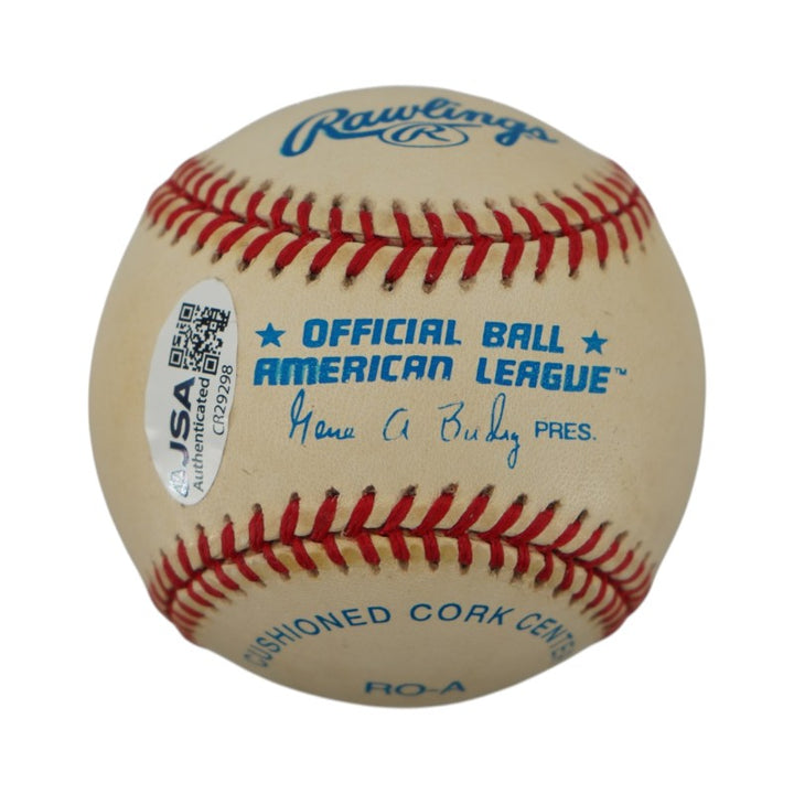 Jimmy Piersall Red Sox Twins Autographed OAL Baseball JSA COA