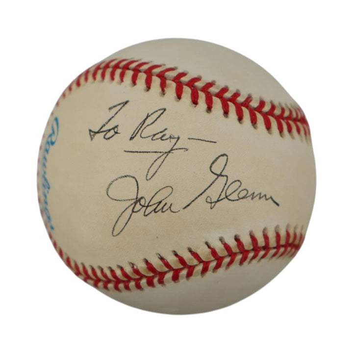 John Glenn US Astronaut Autographed Personalized OAL Baseball JSA COA