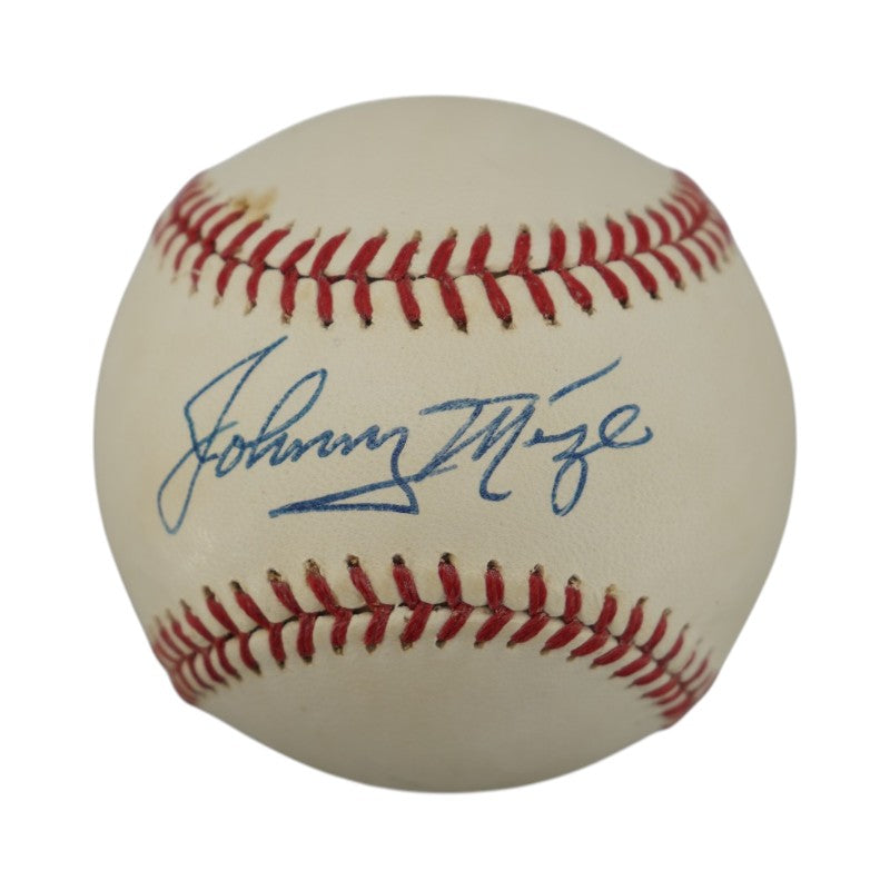 Johnny Mize Yankees Cardinals Autographed OAL Baseball JSA COA