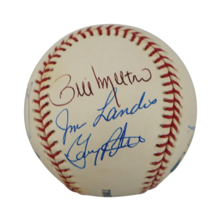 Minoso Guillen Melton Chicago White Sox Multi-Signed OMLB Baseball JSA COA