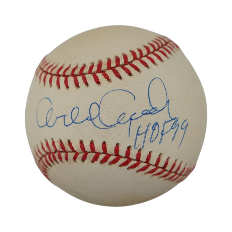 Orlando Cepeda San Francisco Giants Autographed Inscribed ONL Baseball JSA COA