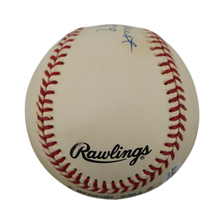 Red Schoendienst Cardinals Giants Autographed Inscribed ONL Baseball JSA COA