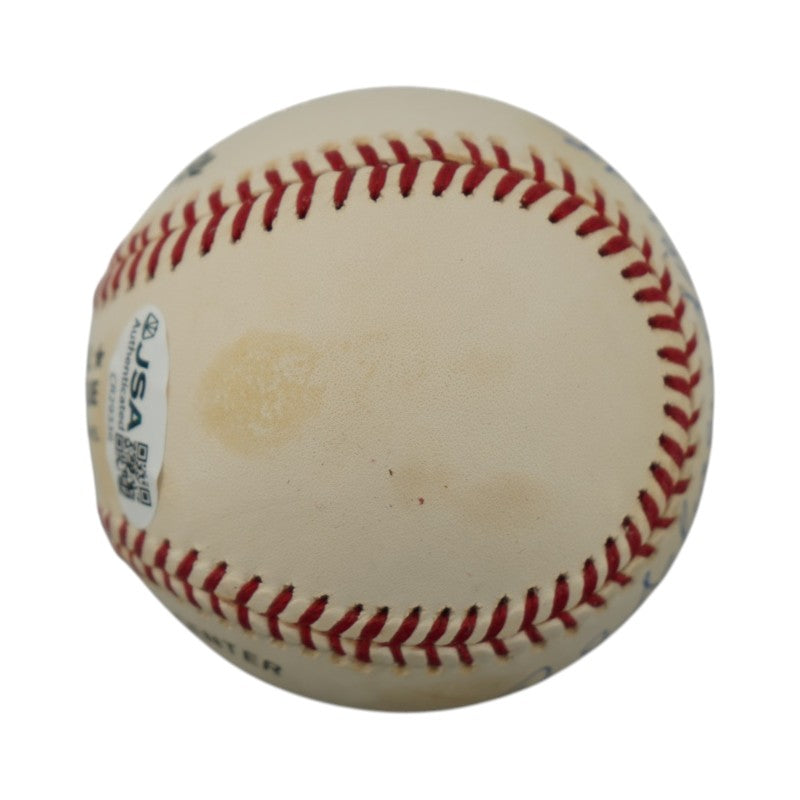 Red Schoendienst Cardinals Giants Autographed Inscribed ONL Baseball JSA COA