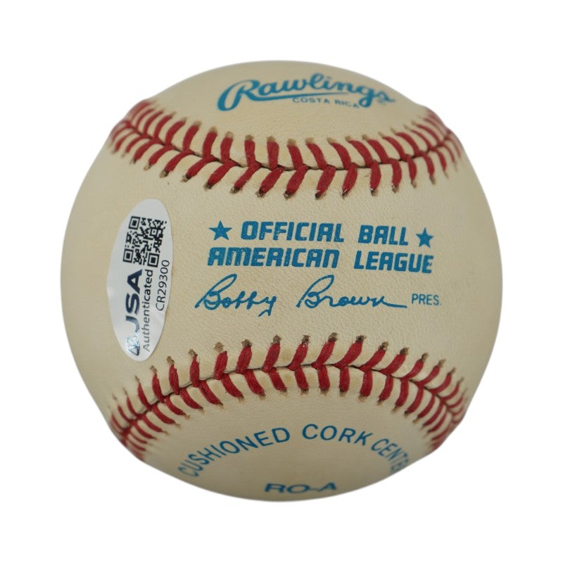 Robin Yount Milwaukee Brewers Autographed OAL Baseball JSA COA