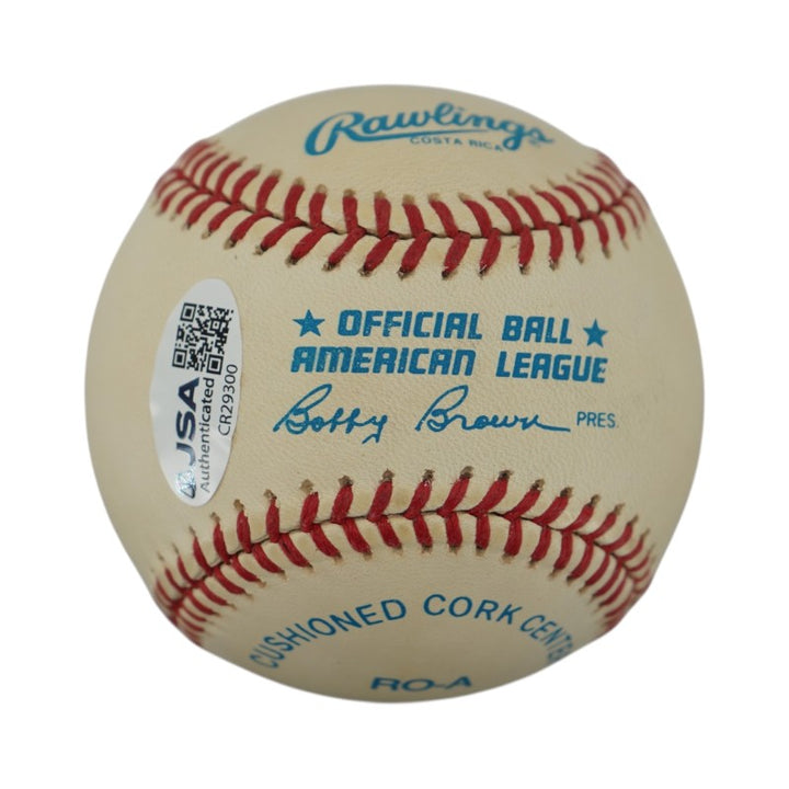 Robin Yount Milwaukee Brewers Autographed OAL Baseball JSA COA