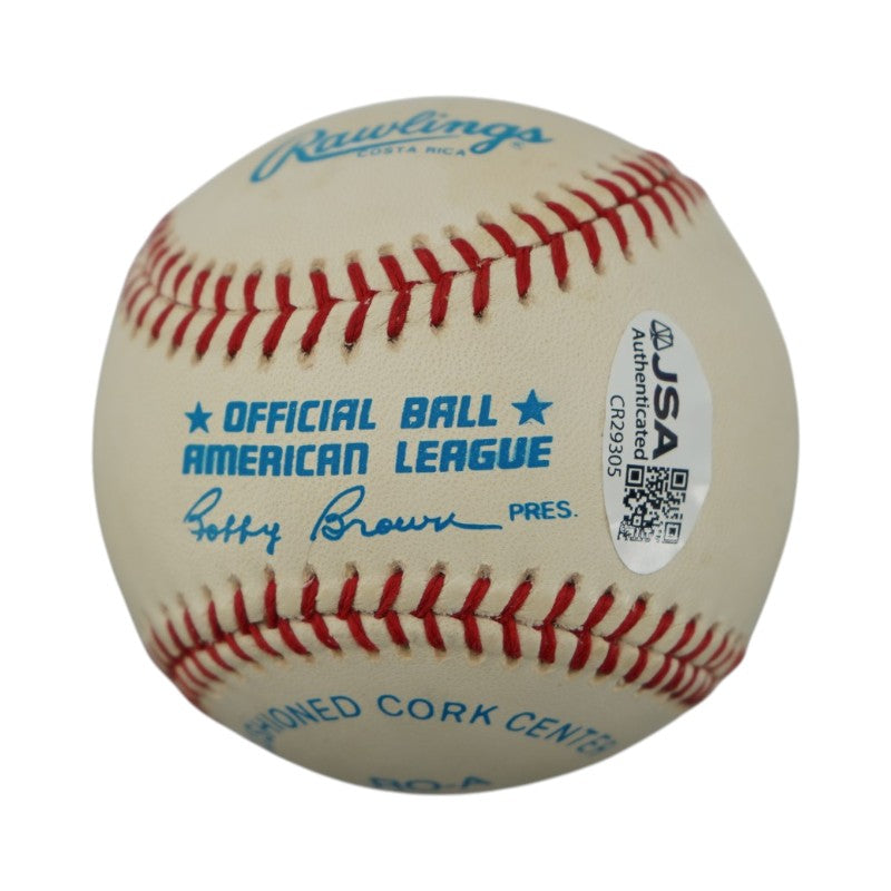 Roger Clemens Yankees Red Sox Autographed OAL Baseball JSA COA