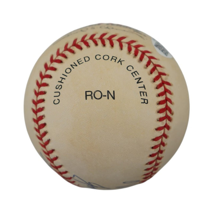 Warren Spahn Johnny Sain Boston Braves Autographed Inscribed ONL Baseball JSA COA
