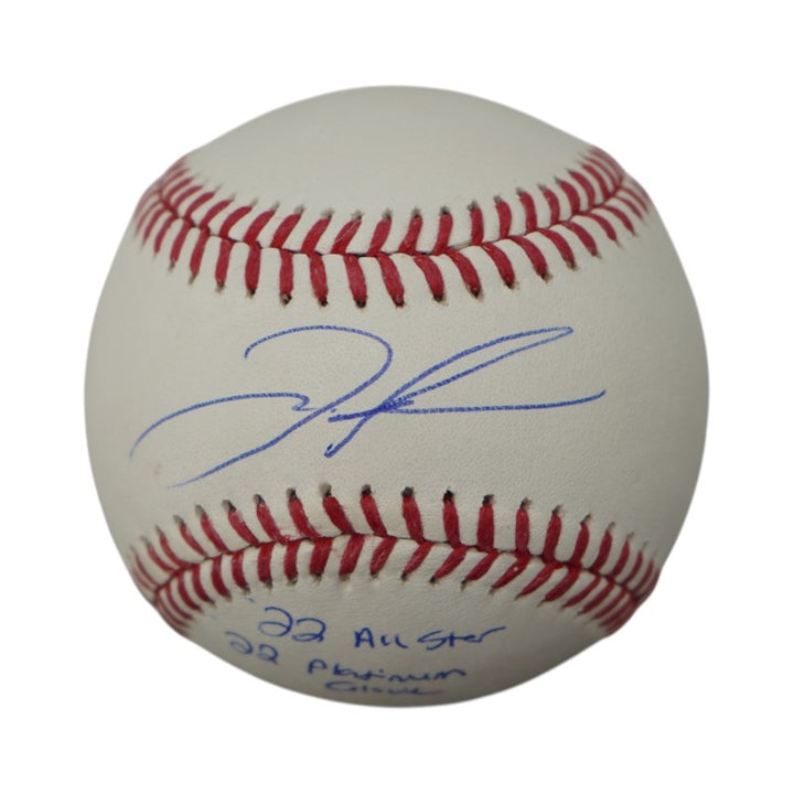 Jose Trevino New York Yankees Autographed Inscribed OMLB Baseball JSA COA
