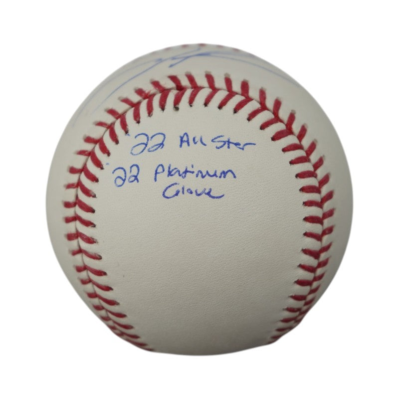 Jose Trevino New York Yankees Autographed Inscribed OMLB Baseball JSA COA