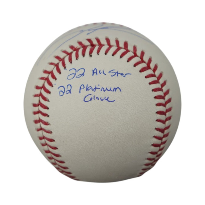 Jose Trevino New York Yankees Autographed Inscribed OMLB Baseball JSA COA