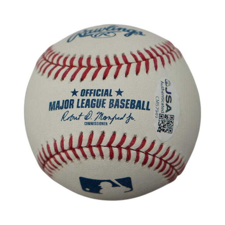 Jose Trevino New York Yankees Autographed Inscribed OMLB Baseball JSA COA