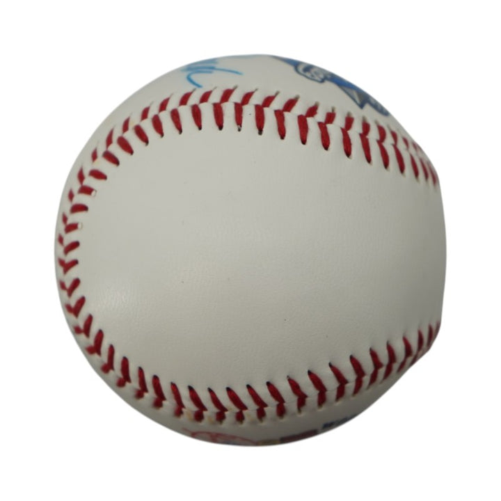 Jorge Posada New York Yankees Autographed 2000 WS logo Fotoball JSA COA