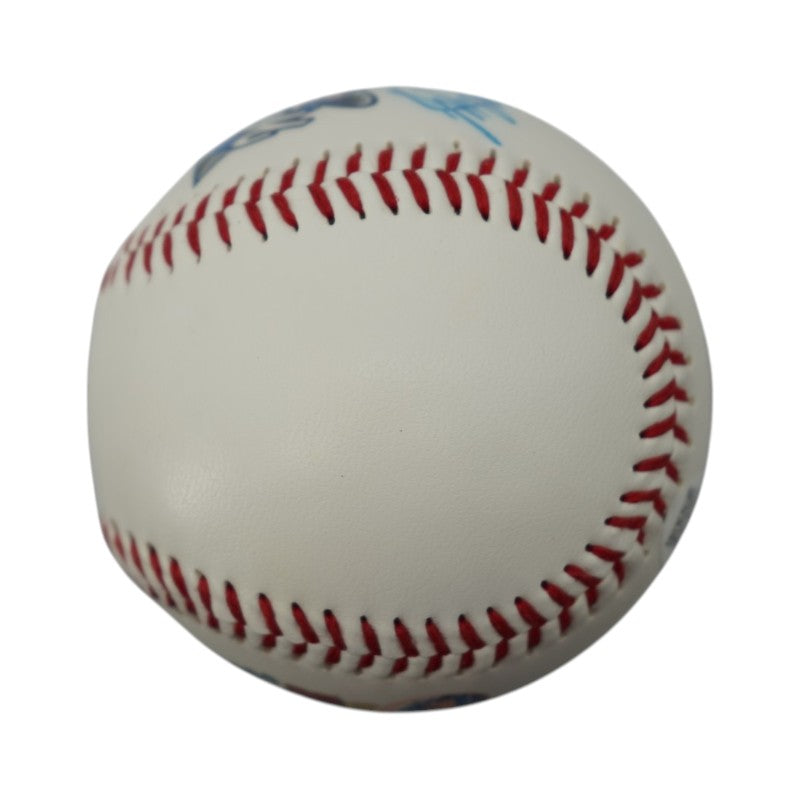Jorge Posada New York Yankees Autographed 2000 WS logo Fotoball JSA COA