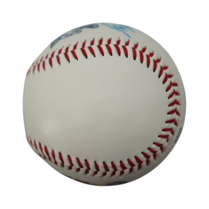 Jorge Posada New York Yankees Autographed 2000 WS logo Fotoball JSA COA