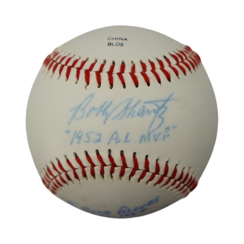 Bobby Shantz Athletics Yankees Autographed Inscribed OL Baseball JSA COA