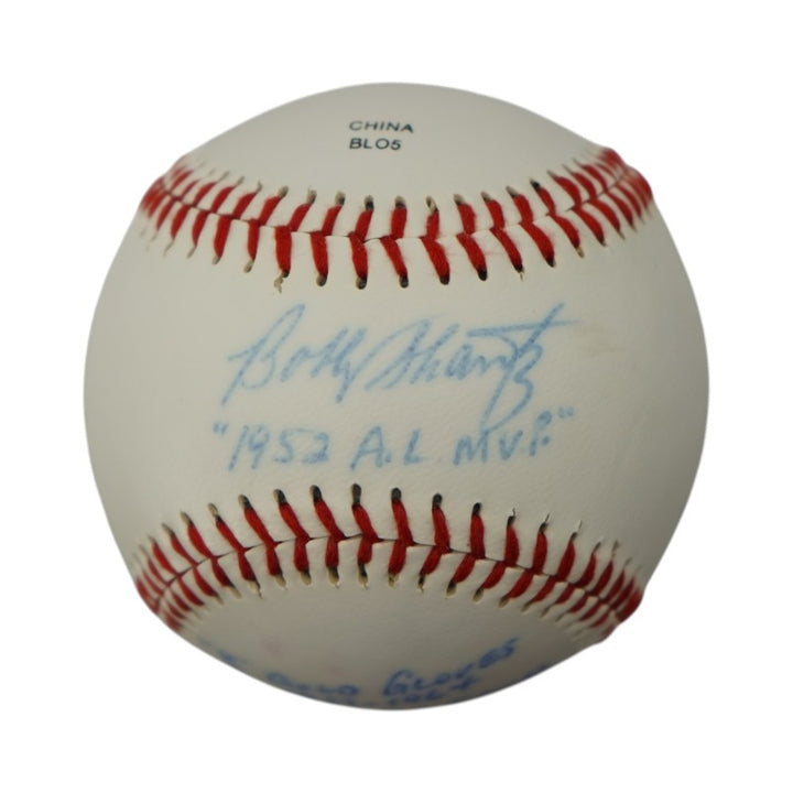 Bobby Shantz Athletics Yankees Autographed Inscribed OL Baseball JSA COA