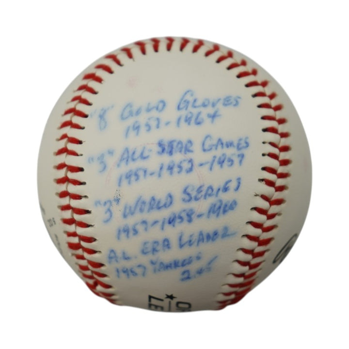 Bobby Shantz Athletics Yankees Autographed Inscribed OL Baseball JSA COA