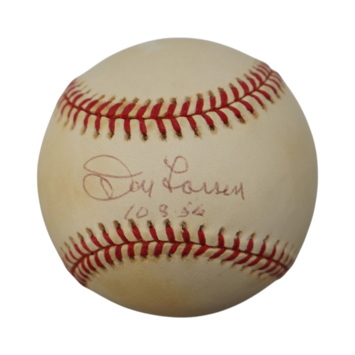 Don Larsen New York Yankees Autographed Inscribed OAL Baseball JSA COA