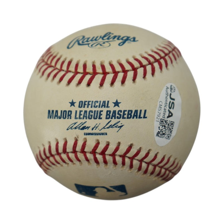 Jorge Posada New York Yankees Autographed OMLB Baseball JSA COA