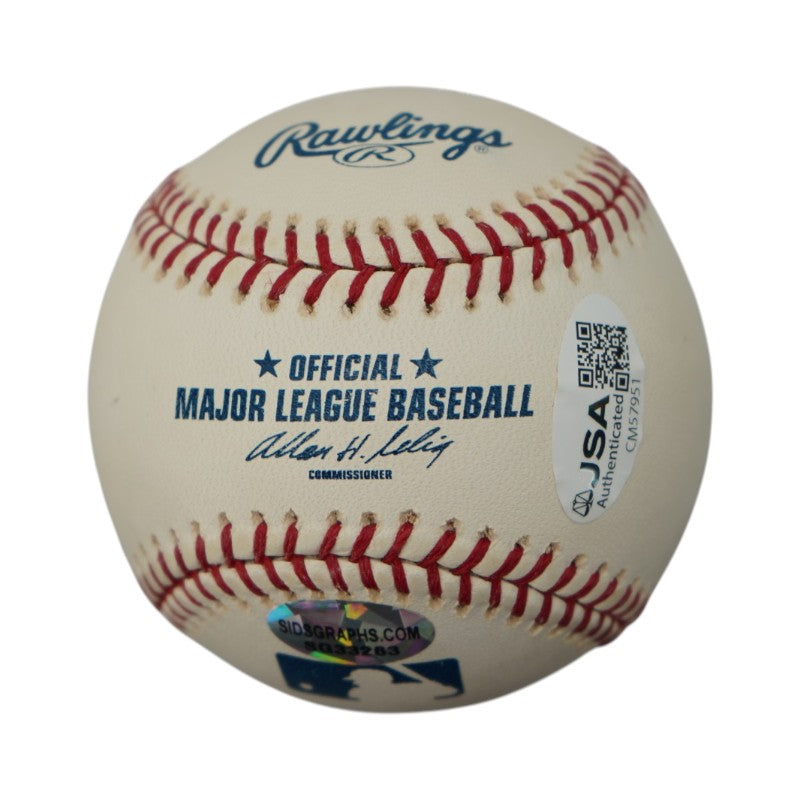 Dave Righetti Giants Yankees Autographed OMLB Baseball JSA COA