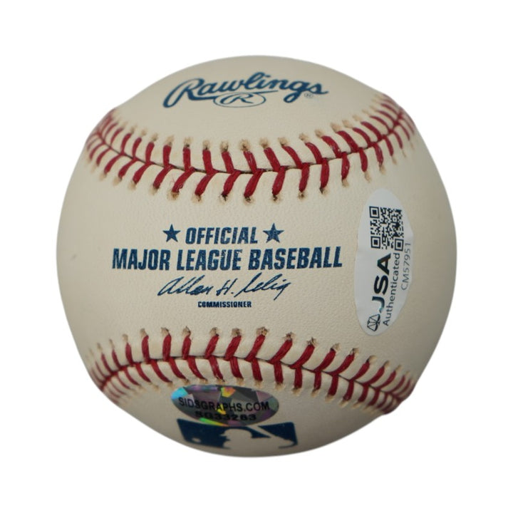Dave Righetti Giants Yankees Autographed OMLB Baseball JSA COA