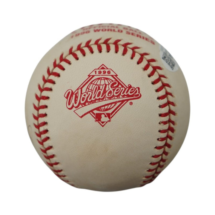 Joe Torre New York Yankees Autographed 1996 WS Logo Baseball JSA COA