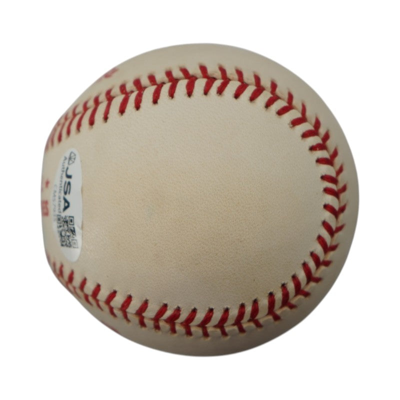 Joe Torre New York Yankees Autographed 1996 WS Logo Baseball JSA COA