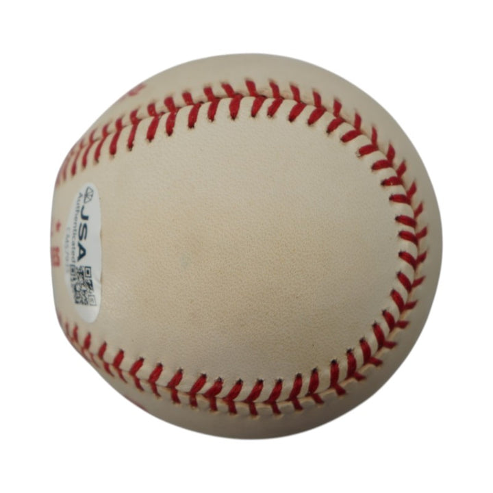 Joe Torre New York Yankees Autographed 1996 WS Logo Baseball JSA COA