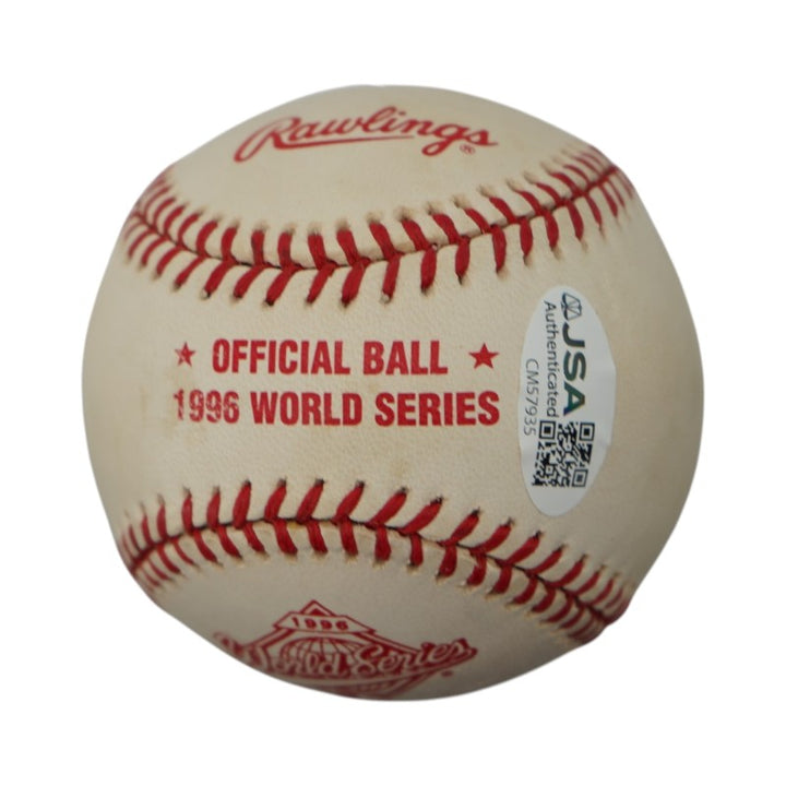 Joe Torre New York Yankees Autographed 1996 WS Logo Baseball JSA COA