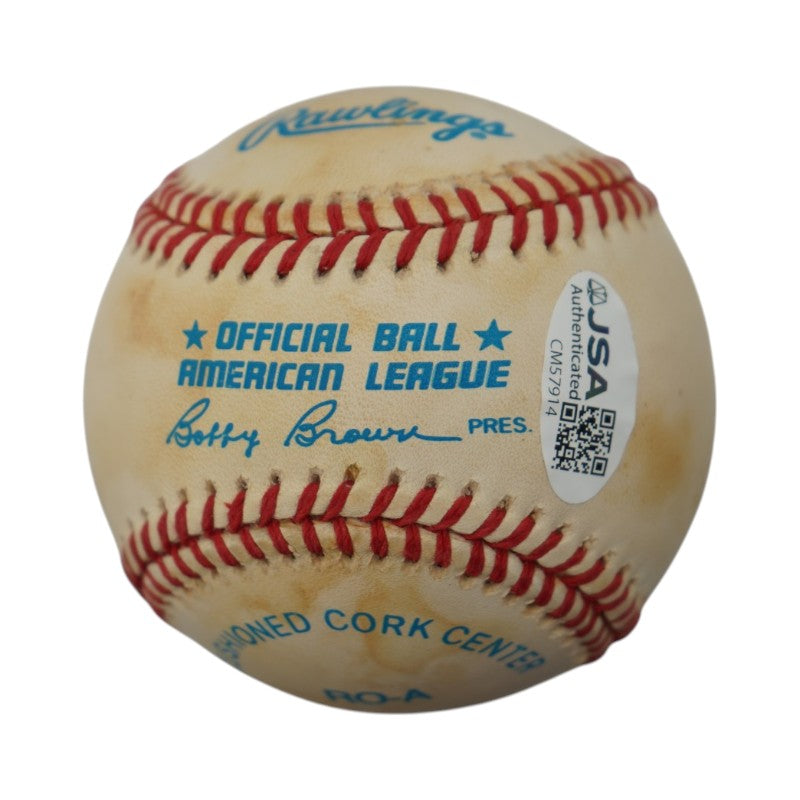 Bucky Dent New York Yankees Autographed OAL Baseball JSA COA