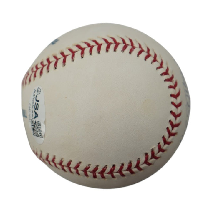 Mel Stottlemyre New York Yankees Autographed OMLB Baseball JSA COA