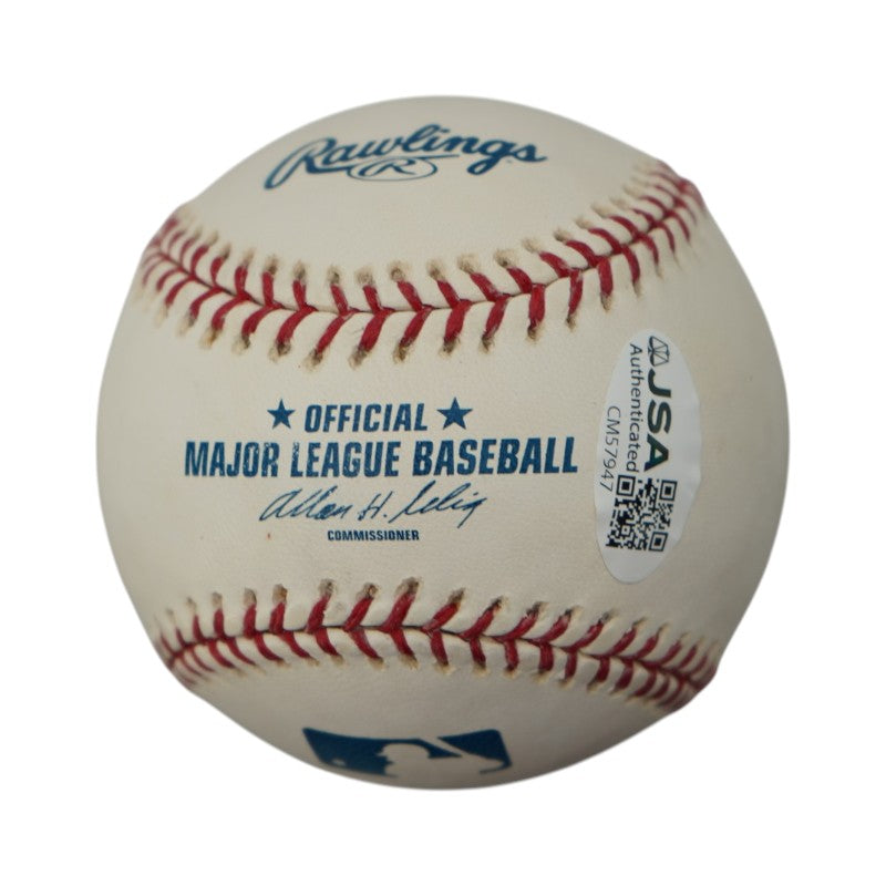 Mel Stottlemyre New York Yankees Autographed OMLB Baseball JSA COA