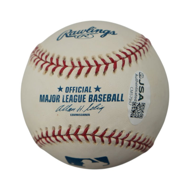 Mel Stottlemyre New York Yankees Autographed OMLB Baseball JSA COA