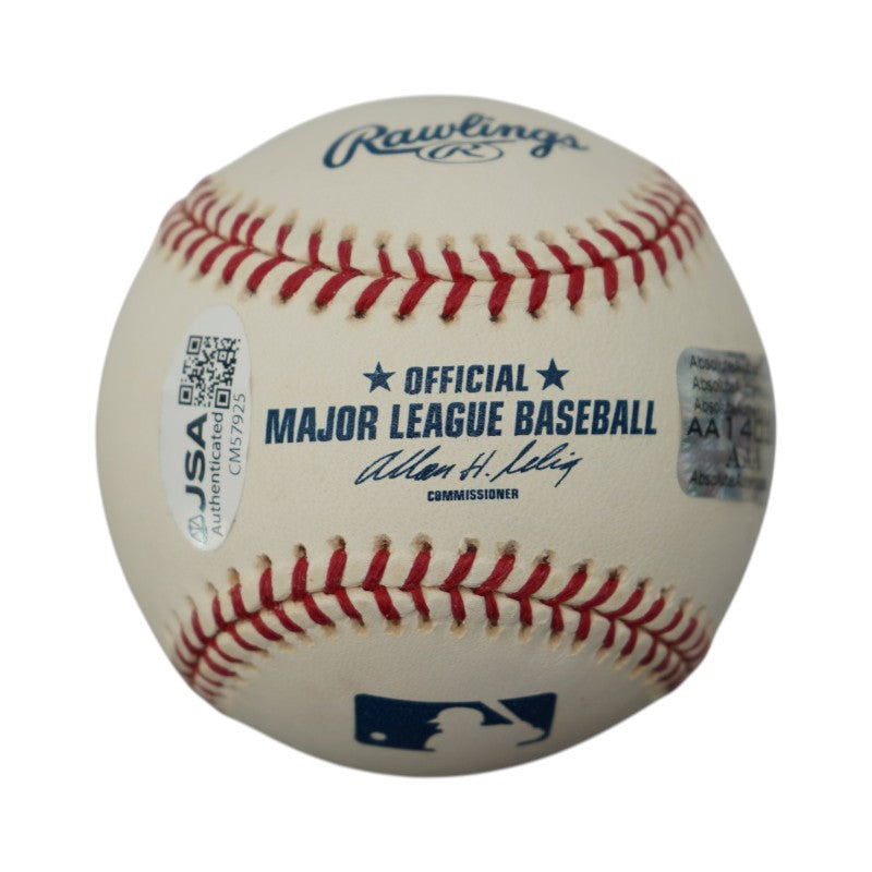 Reggie Jackson New York Yankees Autographed Inscribed OMLB Baseball JSA COA
