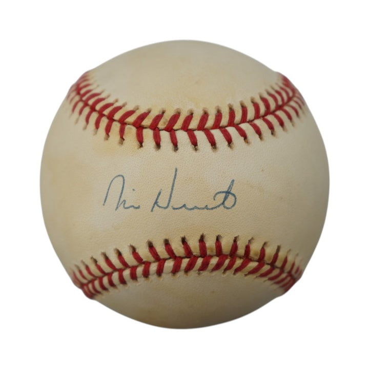 Mike Heath New York Yankees Autographed OAL Baseball JSA COA