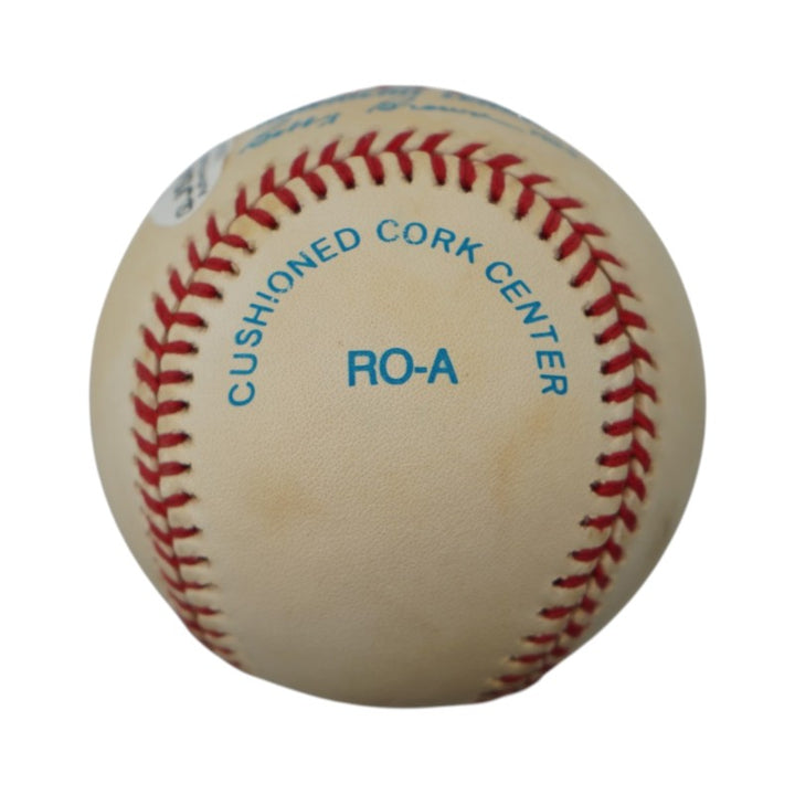 Mike Heath New York Yankees Autographed OAL Baseball JSA COA
