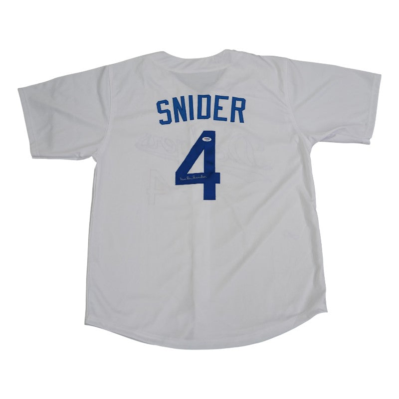 Duke Snider Brooklyn Dodgers Autographed Custom Jersey PSA Holo
