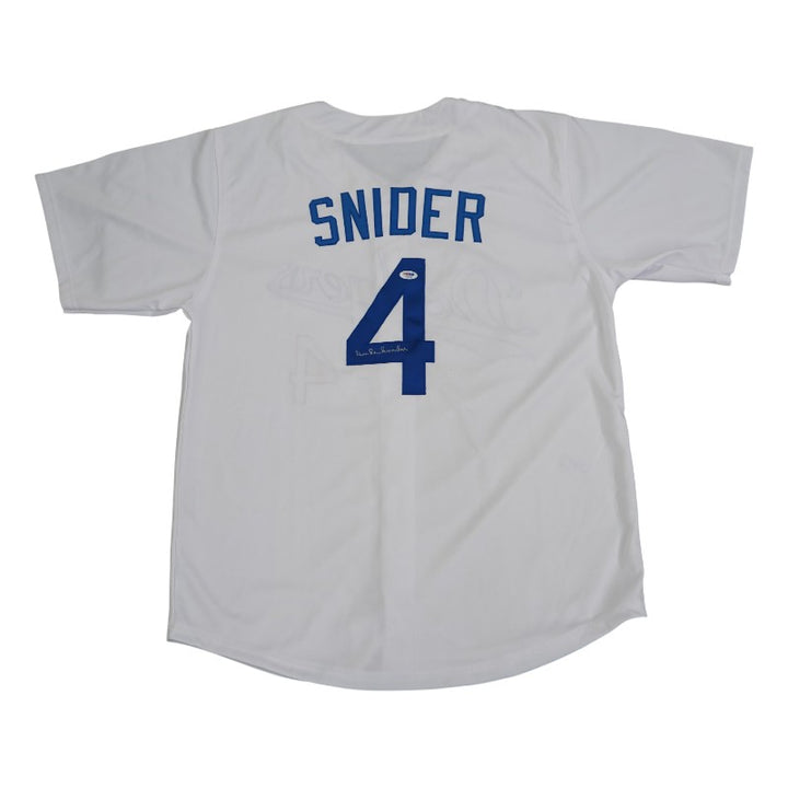 Duke Snider Brooklyn Dodgers Autographed Custom Jersey PSA Holo