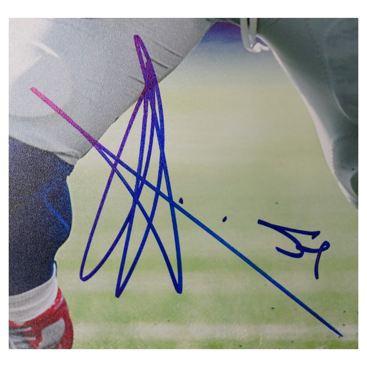 Oliver Vernon New York Giants Autographed Vertical 11x14 Photo Steiner COA