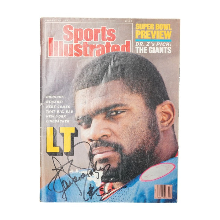 Lawrence Taylor New York Giants Signed SI SB Preview Issue JSA COA