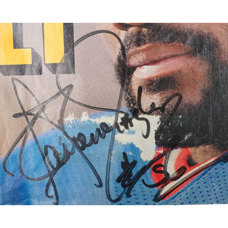 Lawrence Taylor New York Giants Signed SI SB Preview Issue JSA COA