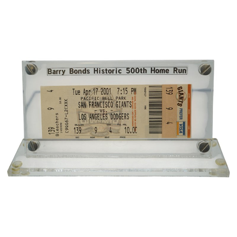 San Francisco Giants vs. Los Angeles Dodgers 4/17/2001 Pacific Bell Park Ticket