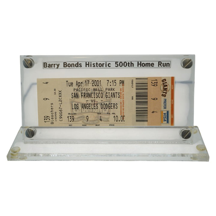 San Francisco Giants vs. Los Angeles Dodgers 4/17/2001 Pacific Bell Park Ticket